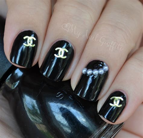 chanel inspired nails